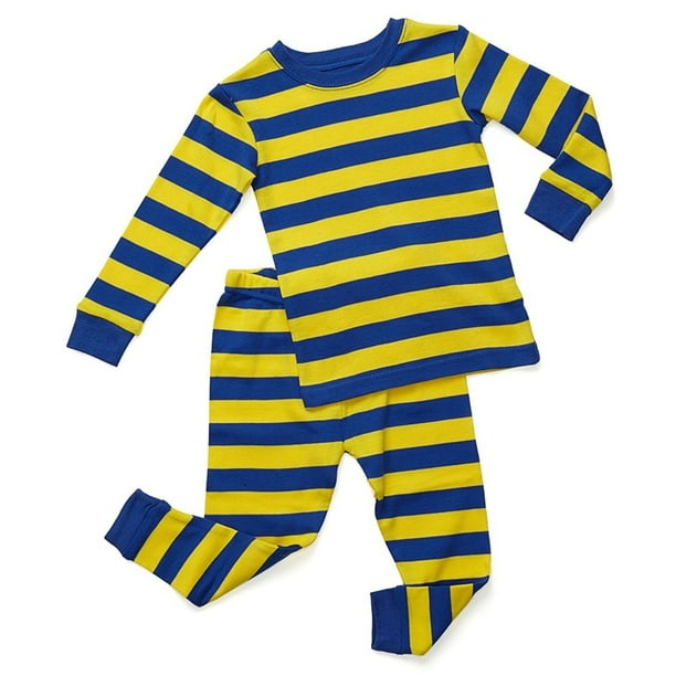 Toddler-14 Years Leveret Striped Kids /& Toddler Boys Pajamas 2 Piece Pjs Set 100/% Cotton Sleepwear